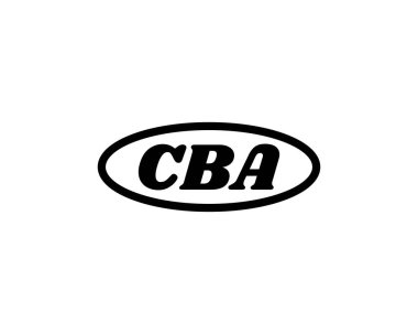 CBA logo tasarım vektör şablonu. CBA