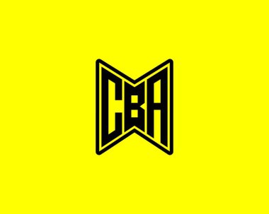 CBA logo tasarım vektör şablonu. CBA