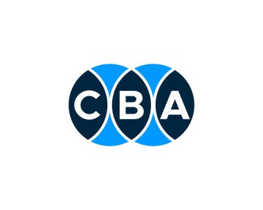 CBA logo tasarım vektör şablonu. CBA