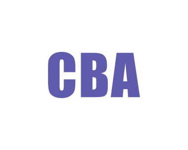 CBA logo tasarım vektör şablonu. CBA