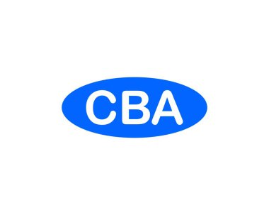 CBA logo tasarım vektör şablonu. CBA