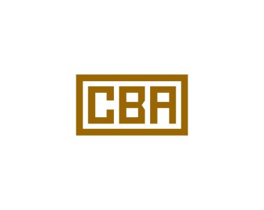 CBA logo tasarım vektör şablonu. CBA