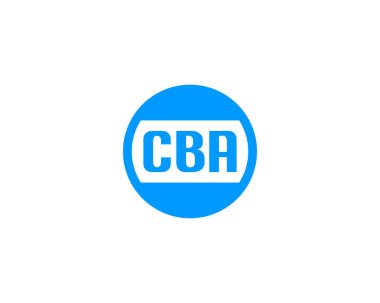 CBA logo tasarım vektör şablonu. CBA