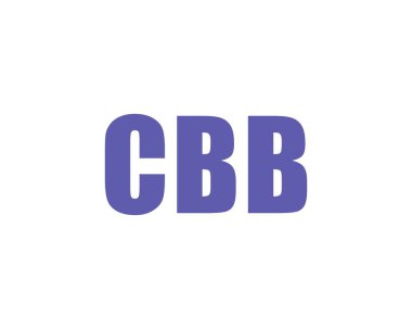 CBB logo tasarım vektör şablonu. CBB