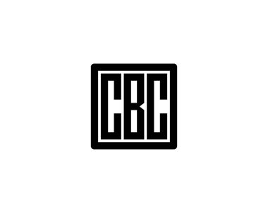 CBC Logo tasarım vektör şablonu. CBC