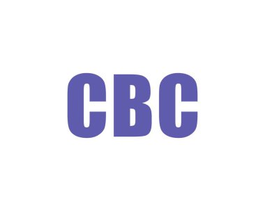 CBC Logo tasarım vektör şablonu. CBC