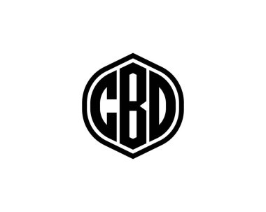 CBD logo tasarım vektör şablonu. CBD