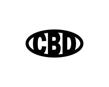 CBD logo tasarım vektör şablonu. CBD