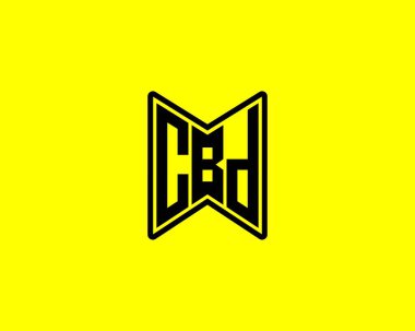 CBD logo tasarım vektör şablonu. CBD