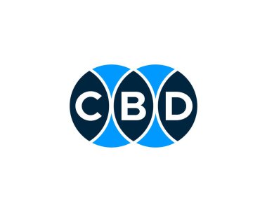 CBD logo tasarım vektör şablonu. CBD