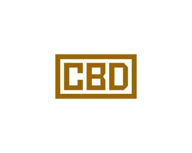 CBD logo tasarım vektör şablonu. CBD