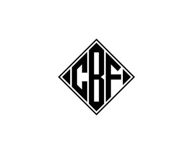 CBF logo tasarım vektör şablonu. CBF