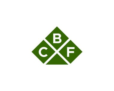 CBF logo tasarım vektör şablonu. CBF