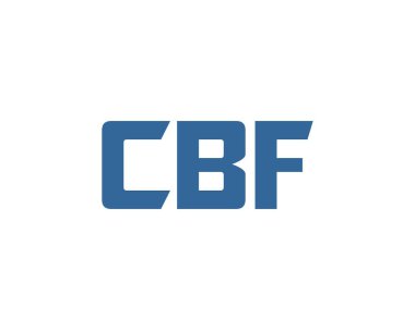 CBF logo tasarım vektör şablonu. CBF