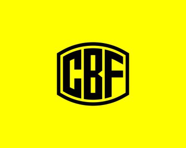 CBF logo tasarım vektör şablonu. CBF