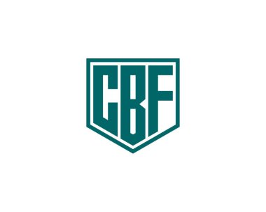 CBF logo tasarım vektör şablonu. CBF