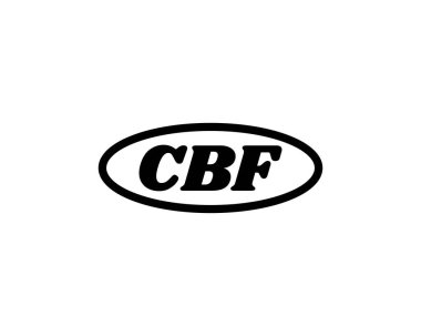 CBF logo tasarım vektör şablonu. CBF