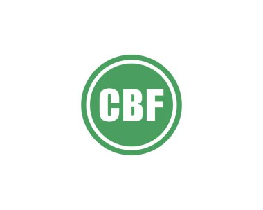 CBF logo tasarım vektör şablonu. CBF