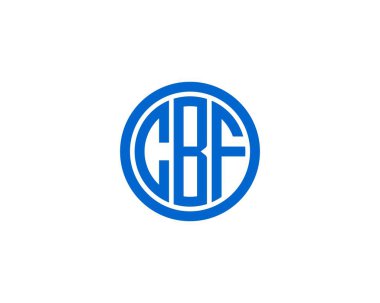 CBF logo tasarım vektör şablonu. CBF