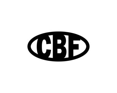 CBF logo tasarım vektör şablonu. CBF