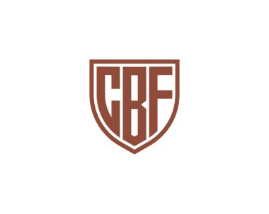 CBF logo tasarım vektör şablonu. CBF