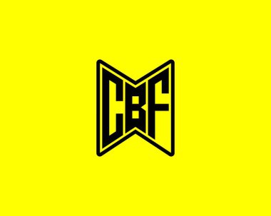 CBF logo tasarım vektör şablonu. CBF