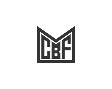 CBF logo tasarım vektör şablonu. CBF