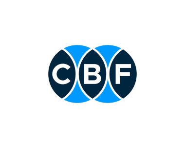 CBF logo tasarım vektör şablonu. CBF