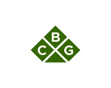 CBG Logo tasarım vektör şablonu. CBG