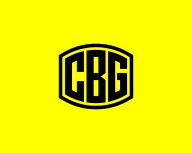CBG Logo tasarım vektör şablonu. CBG