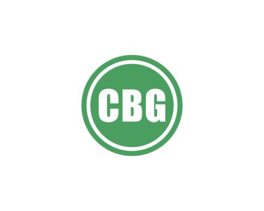 CBG Logo tasarım vektör şablonu. CBG