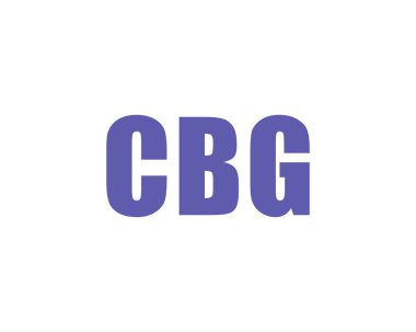 CBG Logo tasarım vektör şablonu. CBG