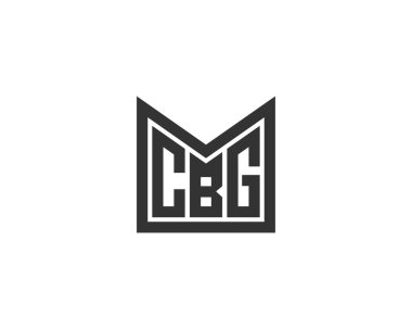 CBG Logo tasarım vektör şablonu. CBG