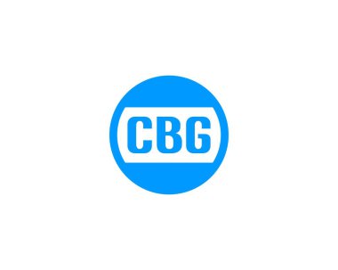 CBG Logo tasarım vektör şablonu. CBG