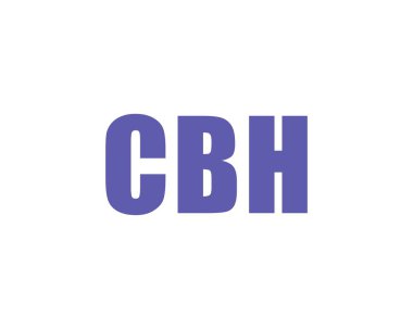 CBH logo tasarım vektör şablonu. CBH