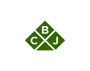 CBJ logo tasarım vektör şablonu. CBJ
