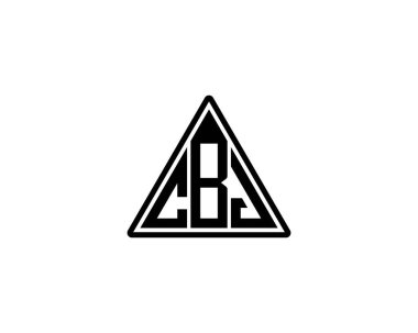 CBJ logo tasarım vektör şablonu. CBJ