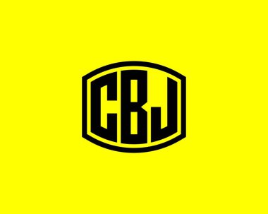 CBJ logo tasarım vektör şablonu. CBJ