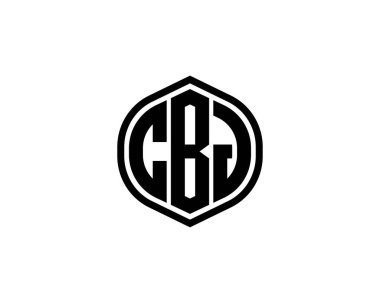 CBJ logo tasarım vektör şablonu. CBJ