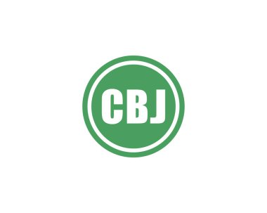 CBJ logo tasarım vektör şablonu. CBJ