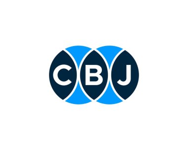 CBJ logo tasarım vektör şablonu. CBJ