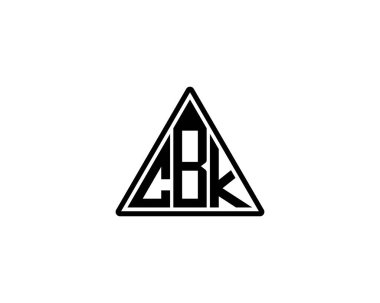 CBK Logo tasarım vektör şablonu. CBK