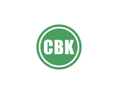 CBK Logo tasarım vektör şablonu. CBK