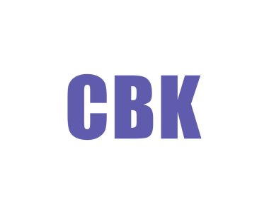CBK Logo tasarım vektör şablonu. CBK