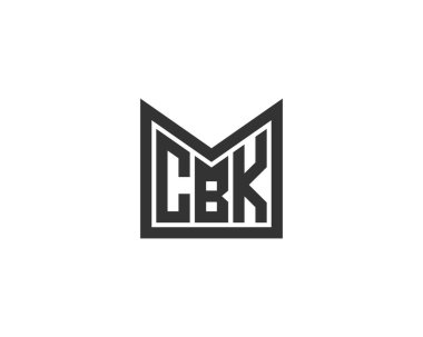 CBK Logo tasarım vektör şablonu. CBK