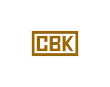 CBK Logo tasarım vektör şablonu. CBK