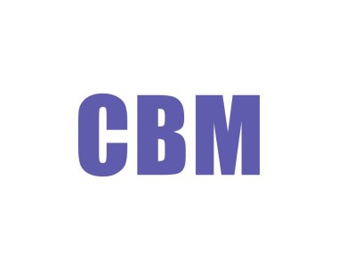 CBM logo tasarım vektör şablonu. CBM