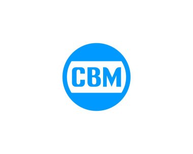 CBM logo tasarım vektör şablonu. CBM