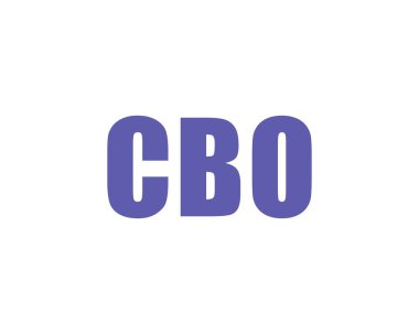 CBO logo tasarım vektör şablonu. CBO