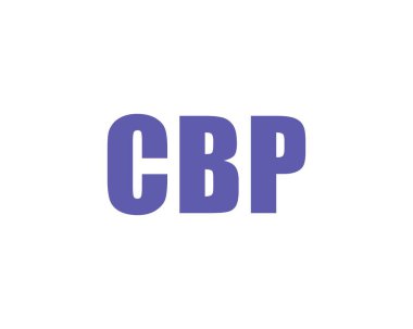 CBP logo tasarım vektör şablonu. CBP
